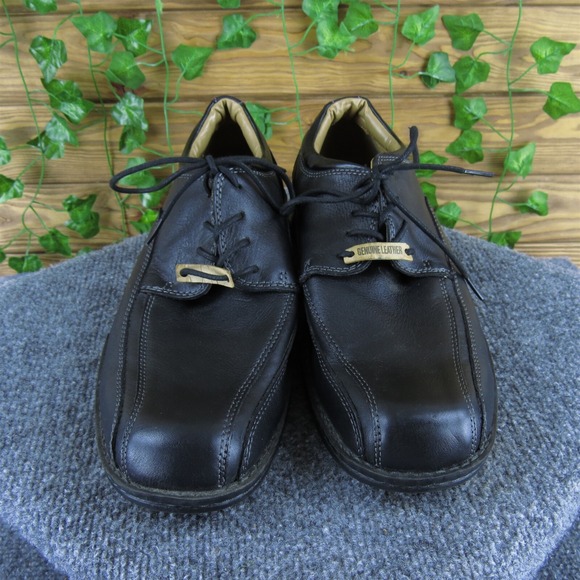 Dockers Men\'s Pro‎ Style Derby Oxfords Black Leather 12 Medium Gently Used 2025 main image 6